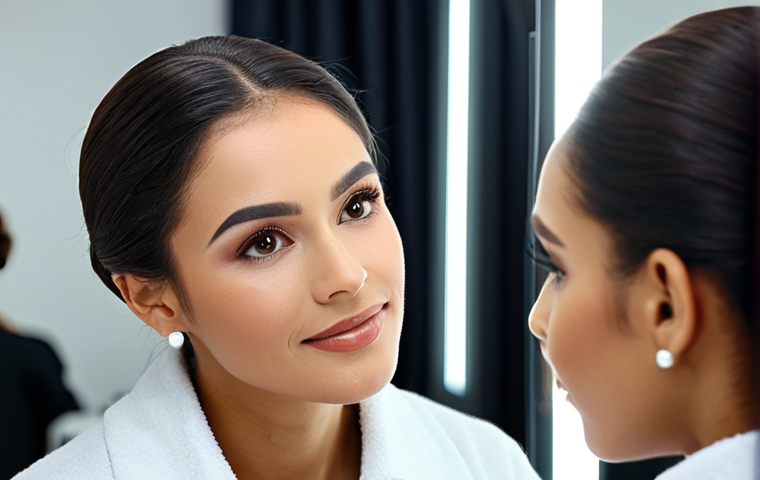 뷰티컨설턴트 피드백 수용법 - **

"A professional makeup artist applying foundation to a client in a well-lit studio. The client i...