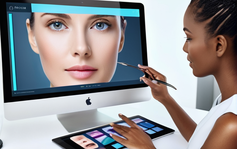 뷰티컨설턴트 비즈니스 트렌드 - Offline Consultations**
    A highly detailed, professional photograph of a female beauty expert, in...