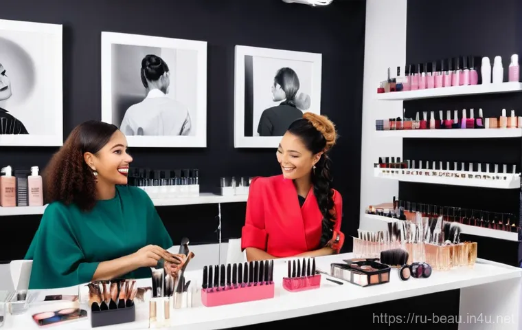 뷰티컨설턴트 협력 네트워크 활용 - **Prompt 1: Synergy in a Modern Beauty Studio**
    A vibrant, medium shot capturing a diverse group...