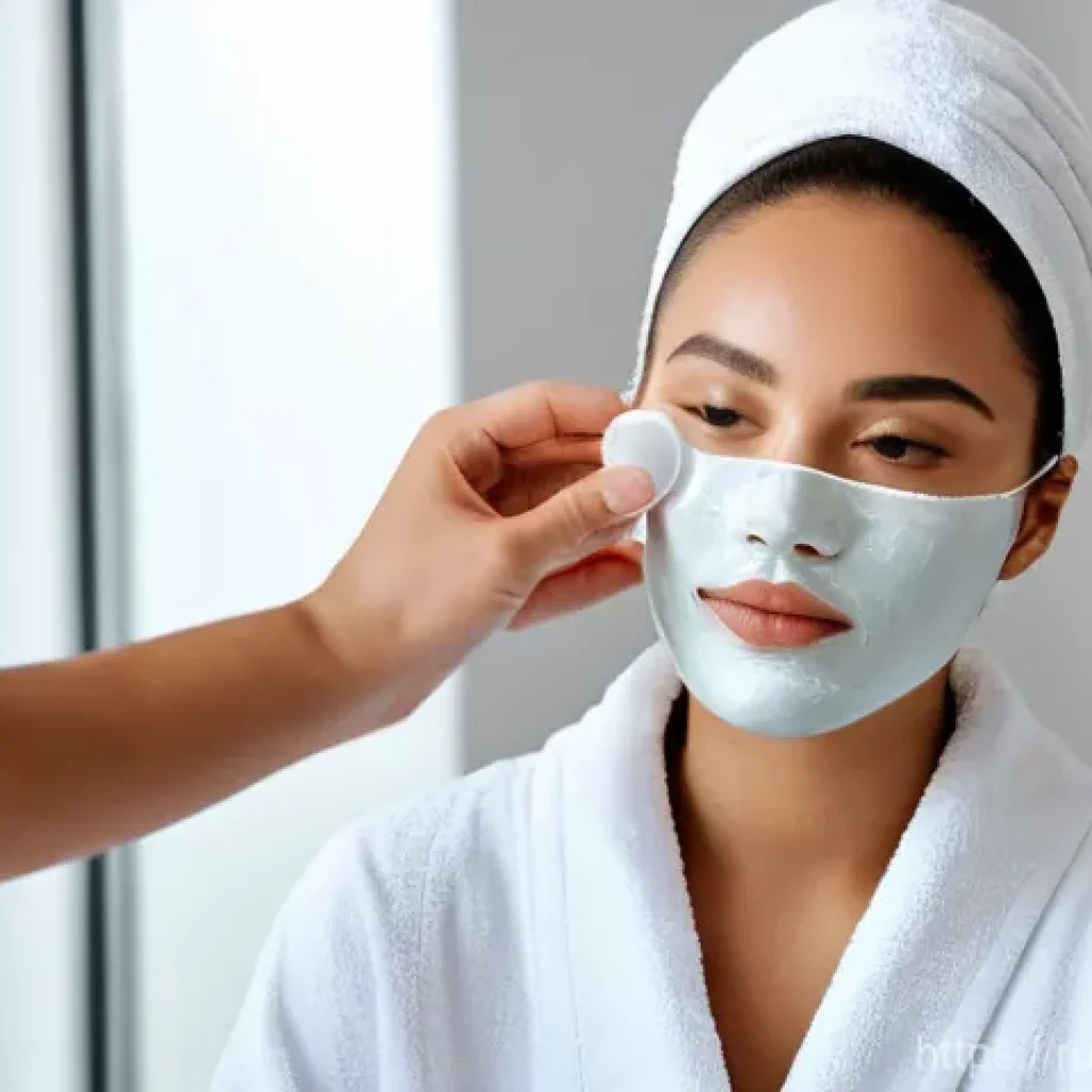 뷰티컨설턴트 실무 중심 강의 - A focused young woman in her early twenties, dressed in a clean, professional white smock, meticulou...