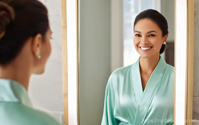 뷰티컨설턴트 고객 만족 사례 - **Prompt:** A highly focused female beauty expert, in her mid-40s, immersed in continuous profession...