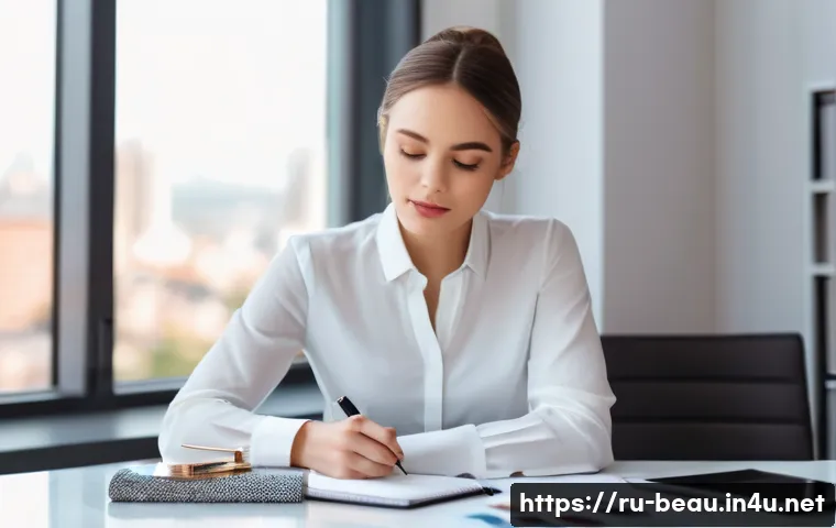 뷰티컨설턴트 자격증 취득법 - **Prompt: "A thoughtful young woman, dressed in stylish yet professional casual attire like a well-f...